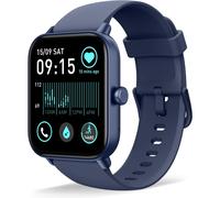 Smartwatch with Bluetooth Calls, Alexa, 1.8" HD Display, Activity Tracker, Heart Rate & SpO2 Sleep Monitor (Blue)