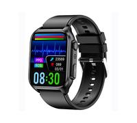 Smartwatch with Bluetooth Calls ECG Non Invasive Blood Sugar Monitoring Temperature Heart Rate Sleep Tracking and Sports Modes Black