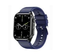 Smartwatch with Bluetooth Calls ECG Non Invasive Blood Sugar Monitoring Temperature Heart Rate Sleep Tracking and Sports Modes Blue