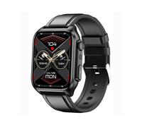 Smartwatch with Bluetooth Calls ECG Non Invasive Blood Sugar Monitoring Temperature Heart Rate Sleep Tracking and Sports Modes Black