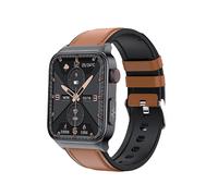 Smartwatch with Bluetooth, Heart Rate Monitor, SpO2 Tracking, Water-Resistant, 100+ Sports, 1.83" Display (Brown)
