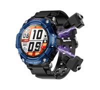 Smartwatch with Earbuds, 1.52" HD Screen for Men, Bluetooth Calls for Android/iOS, Military Fitness Tracker, Waterproof IP67 (Blue)