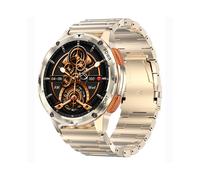 Smartwatch with HD AMOLED Display Bluetooth Calls Heart Rate Blood Pressure SpO2 Monitoring and Sports Tracking Gold