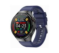 Smartwatch with one-touch health control ECG blood pressure body fat measurement and SOS function (Blue)