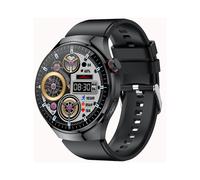 Smartwatch with one-touch health control ECG blood pressure body fat measurement and SOS function (Black)