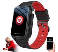 Smartwatches Para Personas Mayores, Con Detección De Caídas + Funciones De Alarma De Emergencia SOS, Resistencia Al, Videollamadas, Para Pacientes Con Demencia, Enfermedad De Alzheimer Red