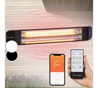 Smartwave Smart 2400W Radiador Infrarrojo de Pared Negro