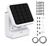 SmartWiFi - Kit de sistema de riego por goteo solar, riego automático de plantas controlado por aplicación con salto climático, alerta de agua baja, impermeable IP54 para jardín al aire libre (A)