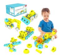 Smartwo Grandes Bloques de Construcción para Niños 3 4 5 6 Años, 67 Piezas Construccion Gigantes de Espuma EVA Suaves y Ligeros, Juego Construccion Bebés, Desarrollan Motricidad Fina y Imaginación