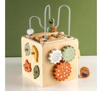 Smartwo Juguetes Montessori 1 2 3 Años, Juegos Niños Niña, Cubo Actividades de Madera, Bebe Regalo, Juguetes Sensoriales, Juego Educativo