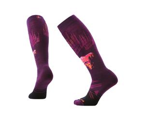 Smartwool - Calcetines de esquí mujer - W Ski Full Cushion Alpine Auroras OTC Socks Purple Iris para Mujer - Talla S - Púrpura Púrpura S