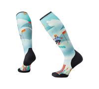 Smartwool - Calcetines de esquí mujer - W Ski Targeted Cushion Snow Bunny Print OTC Socks Capri para Mujer - Talla S - Blanco Blanco S