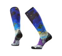 Smartwool - Calcetines de esquí mujer - W Ski Zero Cushion Galactic Ski Print OTC Socks Deep Navy para Mujer de Lana - Talla S - Azul marino Azul marino S
