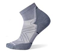 Smartwool Calcetines tobilleros acolchados para correr para hombre, gris, M