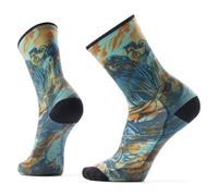 Smartwool Camiseta de ciclismo Zero Cushion Rugged Ride Print Crew Bike CAPRI (CAPRI)