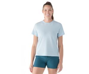 Smartwool Camiseta de manga corta para mujer Perfect Crew Everyday WINTER SKY H ( LIGHT BLUE)
