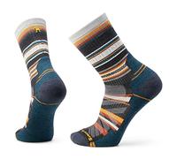 Smartwool Hike Light Cushion Panorama Crew Socks, Calcetines panorámicos con amortiguación ligera Hike Unisex adulto, Charcoal,
