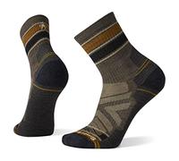 Smartwool - Hike Light Cushion Striped Mid Crew Socks, Calcetines de Media caña a Rayas con amortiguación Ligera Hike, SW0016092361002