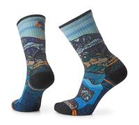 Smartwool - Women's Hike Light Cushion Icy Range Print Crew Socks, Calcetines Deportivos Hike Light Cushion con Estampado Icy Range para Mujer, SW0019881501002