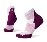 Smartwool Women's Run Targeted Cushion Ankle Socks, Calcetines tobilleros con amortiguación Run Targeted para mujer Mujer, PURPLE ECLIPSE,