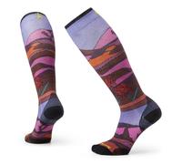 Smartwool Women's Ski Zero Cushion Floral Field Print OTC Socks, Calcetines de venta libre Ski Zero Cushion con estampado floral de campo para mujer Mujer, Picante,