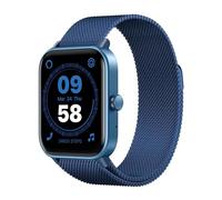SMARTY2.0 - Smartwatch SW038F - Color Azul - Asistente de Voz Alexa integrada, Llamadas Bluetooth, 14 Modos Deportivos, Pantalla de 1,8" - Correa de Metal - Dimensiones 46,5 x 40,5 x 13 mm, Azul