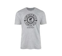 SmartyPants Camp Half Blood Cabin Six - Camiseta de película de televisión, cinematográfica, libros, lectura, mito, dioses, olímpicos, poseidón, semidioses, monstruo, mortal, regalo, Sports Grey