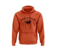SmartyPants Camp Half Blood Orange Sudadera con capucha - Percy Jackson Movie Cinema Film Book Novel Myth Gr ods Olympians Poseidon Semidiod Monster Mortal Gift Gift Gift Present, naranja, L