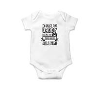 SMARTYPANTS I'm Proof That Daddy Does Not Play Videojuegos All The Time Babygrow Lindo regalo para el día del padre, cumpleaños, Navidad, recién nacido
