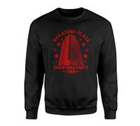 SMARTYPANTS Nakatomi - Sudadera de Navidad con diseño de ametralladora Ho Ho Ho Festive Merry Xmas Eve Work Party 1988 Action Thriller Detective Film Gifts Presents, Negro, S