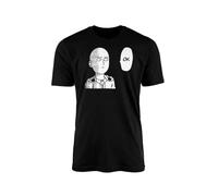 SMARTYPANTS OK One Punch Man - Camiseta para adultos, adolescentes y niños, Saitama, anime japonés, manga inspirada en cómics, Hero Association, capa Baldi Oppai, regalos, Negro, XXL