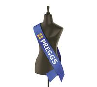 SMARTYPANTS Preggs - Banda azul real - Novedad divertida y divertida mamá para ser baby shower, niño, niña, mamá, madre, celebración, belleza, salchicha, regalo, suministros de fiesta (azul)
