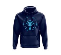 SMARTYPANTS Sudadera con capucha Sheikah Eye Symbol Legend of Zelda - Sudadera con capucha para adolescentes, adultos y niños, inspirada en los videojuegos Breath of Wild Navy, azul marino, M
