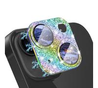 Smasener Protector de Pantalla de Lente de Cámara para iPhone 15 6,1 pulgadas y iPhone 15 Plus 6,7 pulgadas, [Cobertura Completa] Anti-Rasguños Cristal Vidrio Templado de Lente de Cámara-MultiColoured