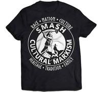 Smash Cultural Marxism T Shirt Loose Men Cool Tops Brand tee Men Fashion Black 3XL