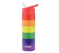 Smash Stainless Steel Water Bottle-Rainbow Stripe Botella de Agua de Acero Inoxidable, Arcoíris, 750 ML