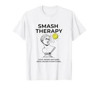 Smash Therapy | Divertido diseño de busto de rabia de tenis Camiseta