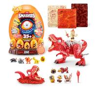 Smashers Dino Egg Hunt de ZURU, Dinosaurio Luminoso Que escupe Fuego, Juguete Coleccionable para niños/as y para niño(T-Rex)