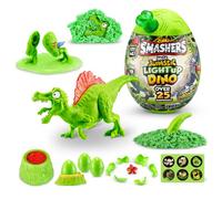 Smashers Mega Jurassic Light Up Dino Egg (Spinosaurus) por ZURU Huevo Coleccionable con más de 25 sorpresas, Limo volcán, Juguete fósil, Juguetes de Dinosaurio, Juguete T-Rex para niños y niños