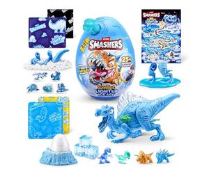 Smashers Mega Jurassic Light Up Ice Age de ZURU, Huevo de Juguete aplastable para niños (Spinosaurus)