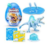 Smashers Mega Jurassic Light Up Ice Age Huevo (Stegosaurus) de ZURU - Juguete de Dinosaurio Rompible con más de 6 Sorpresas, Slime y Slime de Cubitos de Hielo, Dino Luminoso para Niños de 3+