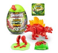 Smashers - Mini Huevo de Dinosaurio con luz jurásica (estegosaurio) por ZURU Huevo Coleccionable, Limo volcán, Juguete fósil, Juguetes de Dinosaurio, Juguete T-Rex para niños y niños