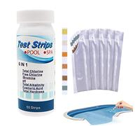 smashing Juego de 50 tiras de prueba de piscina 6 en 1, kit de prueba de piscina para una calidad total, pH, cloro libre, dureza total, ácido cianúrico y cloro total