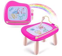 Smasiagon Juguetes Niños 1 2 3 Años, Pizarra Magnetica Infantil, Colorido Tableta Dibujo Magnético con Patas, Juguetes Educativos y Regalo Cumpleaños para Niña Niño de 1-3 Años (Rosa)