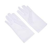 SMASOLO 10 pares Guantes Protectores Elásticos de Spandex para Mujer Blancos Guantes Finos de Etiqueta para Protección Solar Trabajo Industrial Jardinería y Manipulación de Joyas