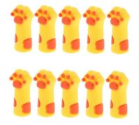 SMASOLO 10 Piezas Fundas de Silicona para Alicates de Uñas Forma de de Gato Antideslizantes Reutilizables para Herramientas de Manicura y Pedicura Cubiertas para Tijeras y Pinzas