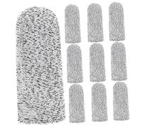 SMASOLO 10 piezas Fundas Protectoras de Dedos Resistentes Cortes para Pulgar Manga Antideslizante Unisex Duradera para Protección Manual Cocina y Trabajo Artesanal