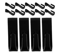 SMASOLO 100 Ganchos Negros Para Tablero Perforado Soporte De Montaje Para Estantes Soporte Flotante Para Estantes Mini Ganchos De Plástico Colgadores De Puerta