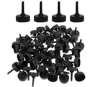 SMASOLO 100 Mini Embudos de Plástico Negro para Bolsas de Agua Caliente Eléctricas, Embudo Pequeño para Llenado Preciso, Accesorio Versátil para Perfumes, Aceites Esenciales y