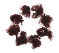 SMASOLO 100 piezas Cabello Invisible Elástica Malla Marrón para Moños y Pelucas Cubierta para Dormir y Uso Profesional Adaptable y Cómoda para Mujeres